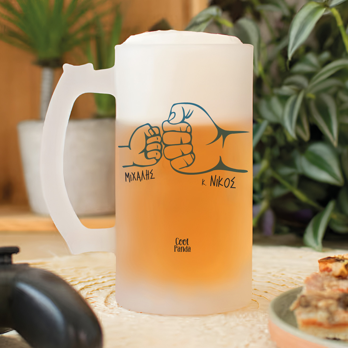 Γυάλινο ποτήρι μπύρας 500ml “Αγαπημένος δάσκαλος” Μολύβι