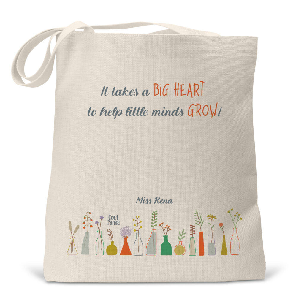 Τσάντα λινή “Little Minds”