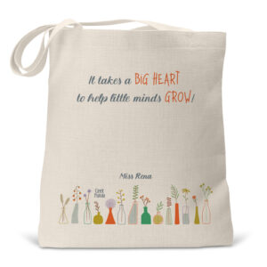 Τσάντα λινή “Little Minds”