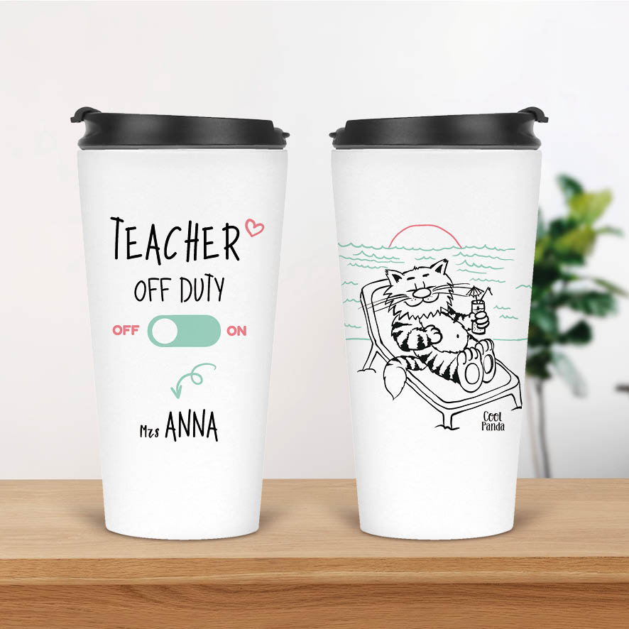 Ποτήρι Θερμός 480ml “Teacher off duty”