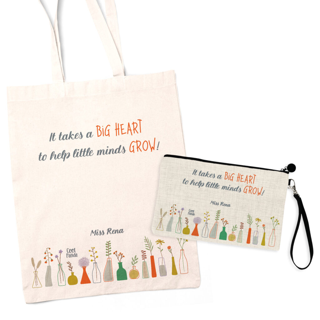 Σετ tote bag και νεσεσέρ “Little Minds”