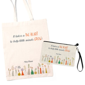Σετ tote bag και νεσεσέρ “Little Minds”