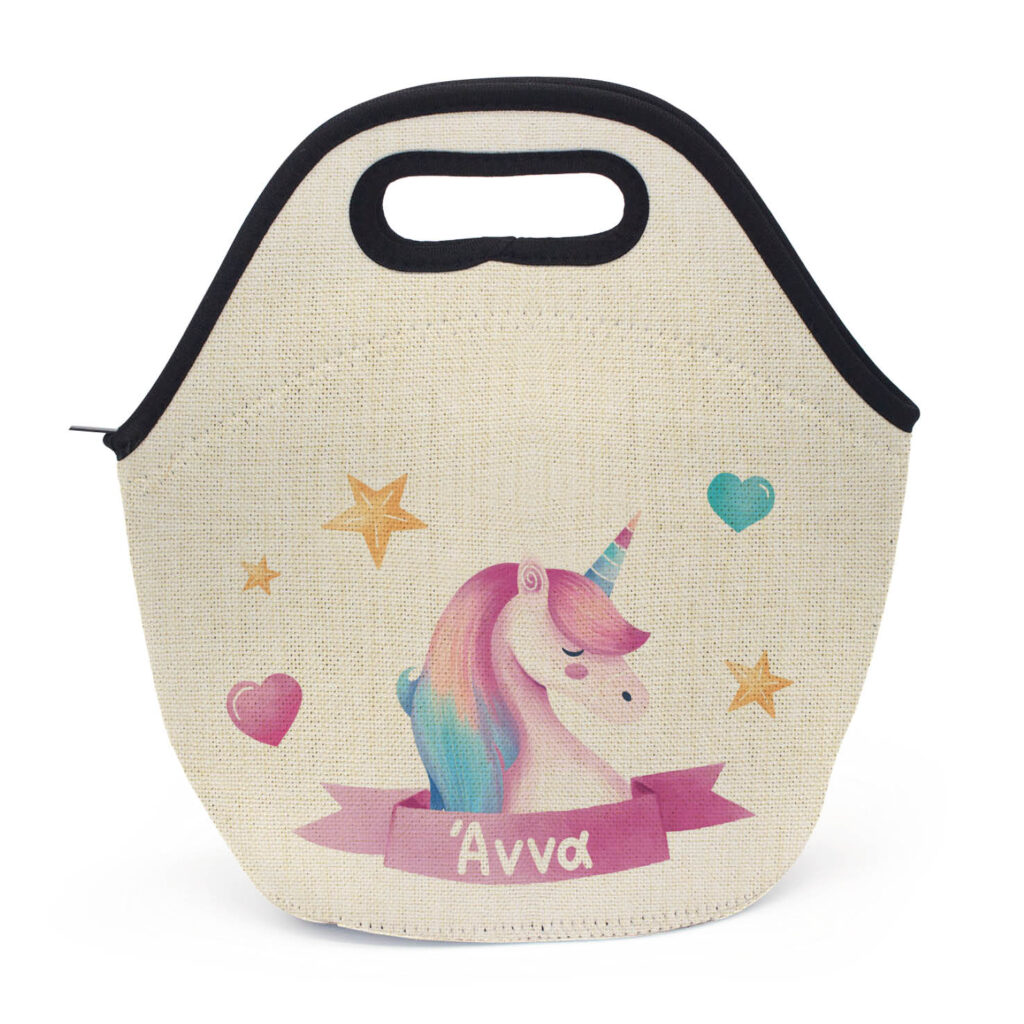 Τσαντάκι φαγητού “Ροζ Μονόκερος”