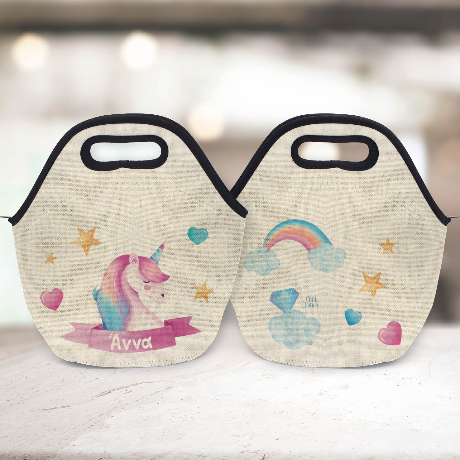 Τσαντάκι φαγητού “Ροζ Μονόκερος”