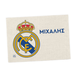 Σουπλά φαγητού λινό “Real madrid”