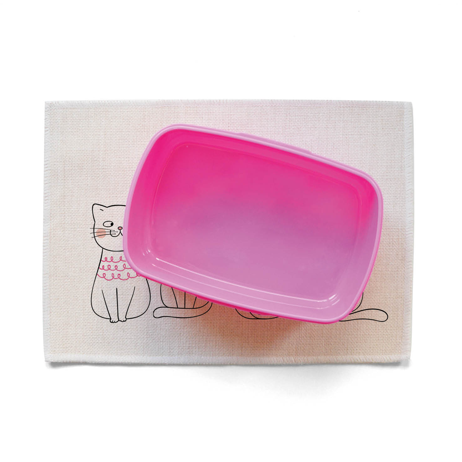 Σουπλά φαγητού λινό “Γατούλες”