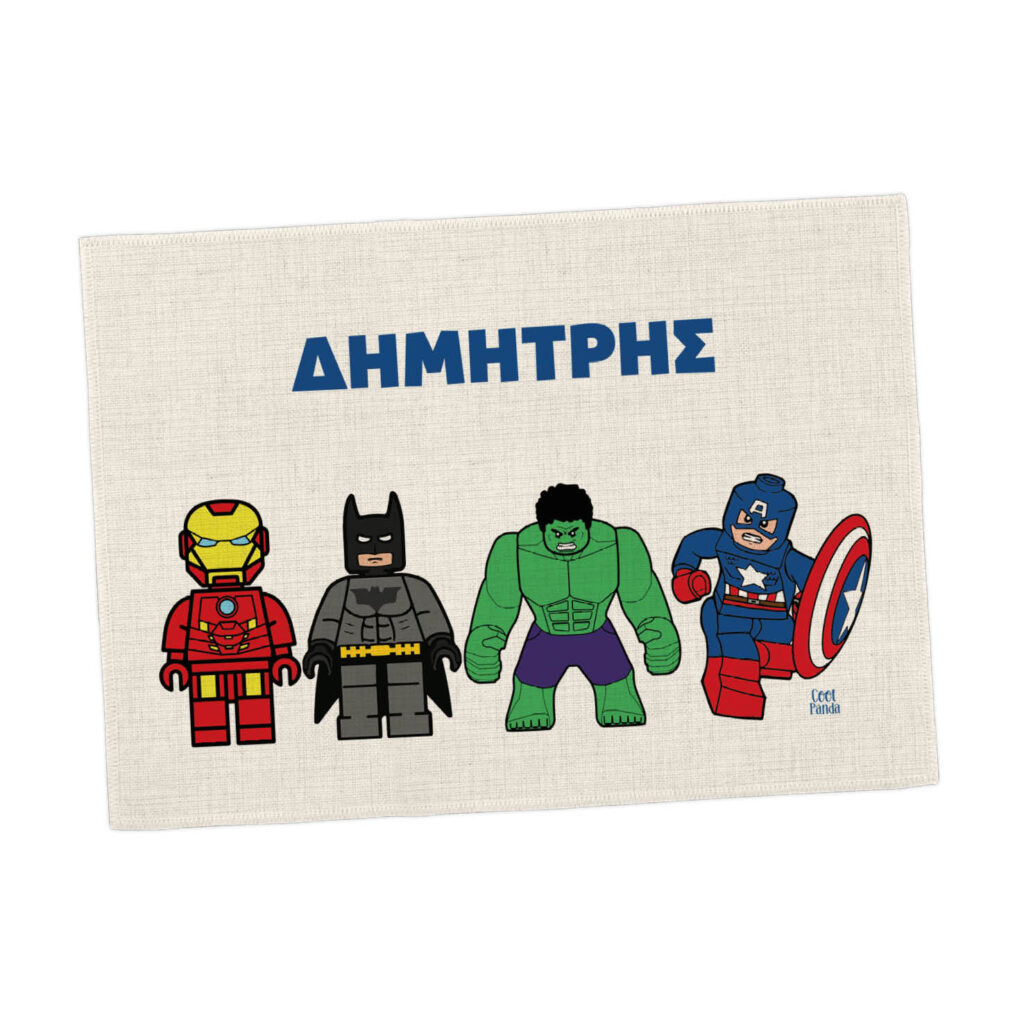Σουπλά φαγητού λινό “Marvel Heroes”