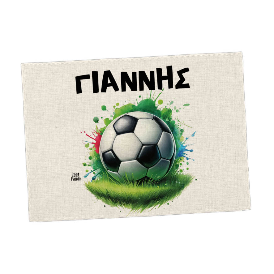 Σουπλά φαγητού λινό “Football”