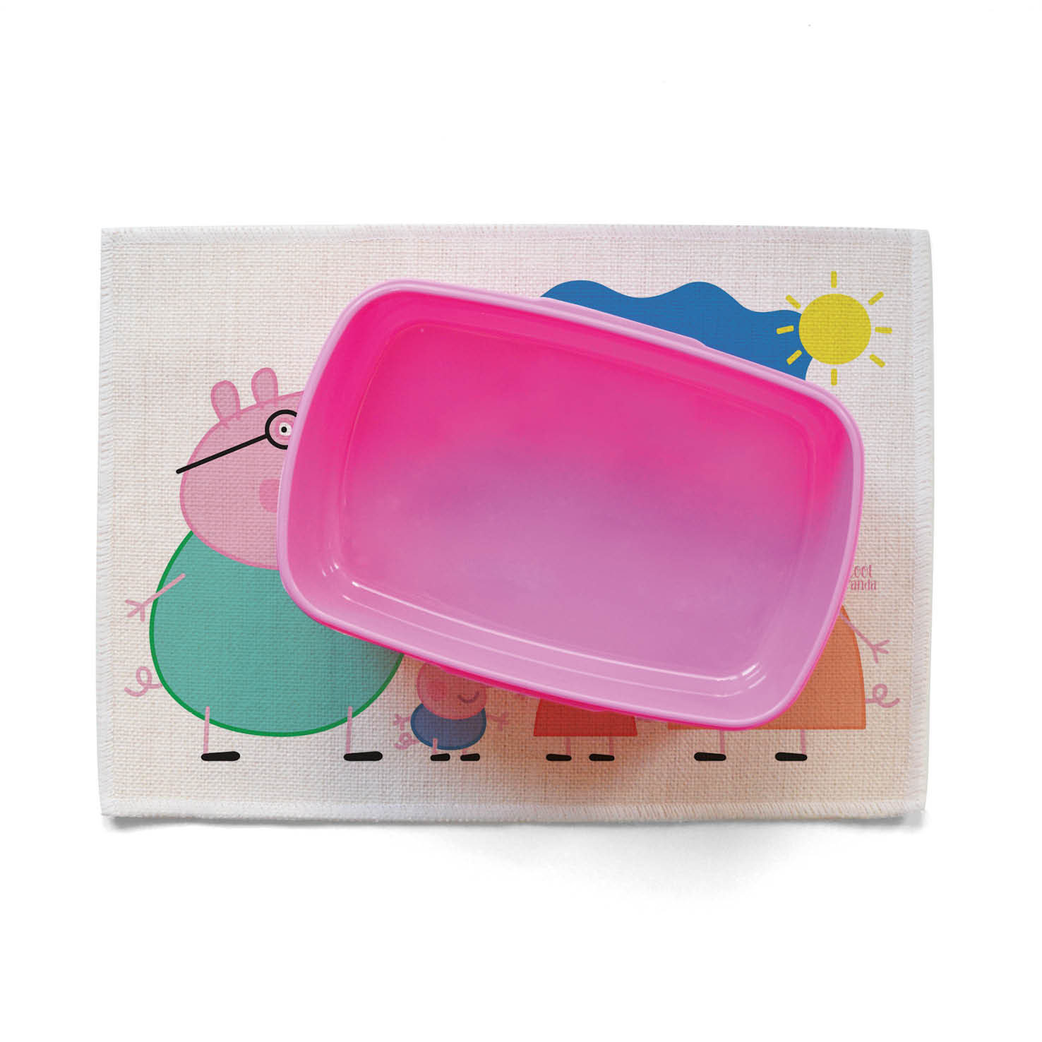 Σουπλά φαγητού λινό “Peppa pig”