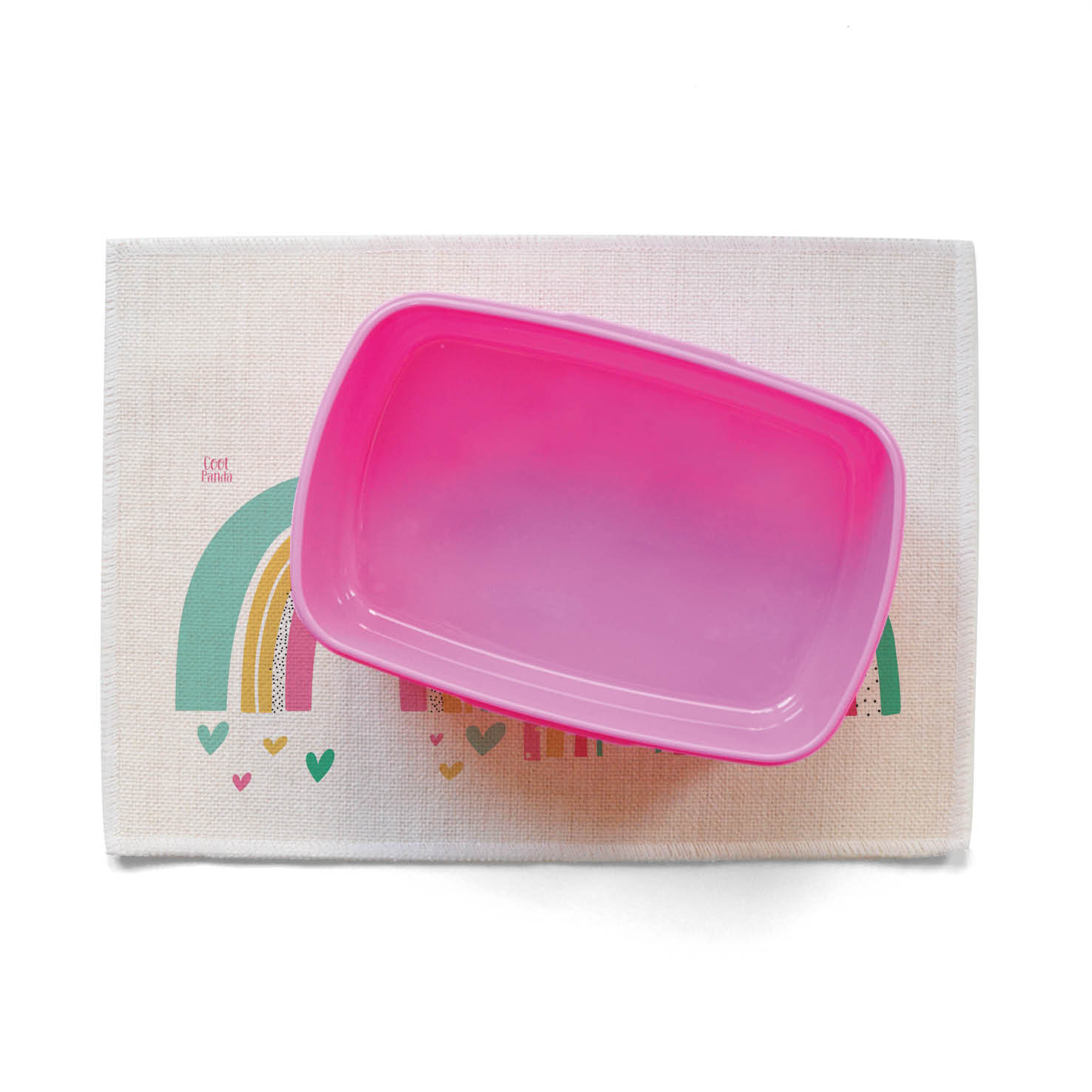 Σουπλά φαγητού λινό “Ουράνια τόξα”