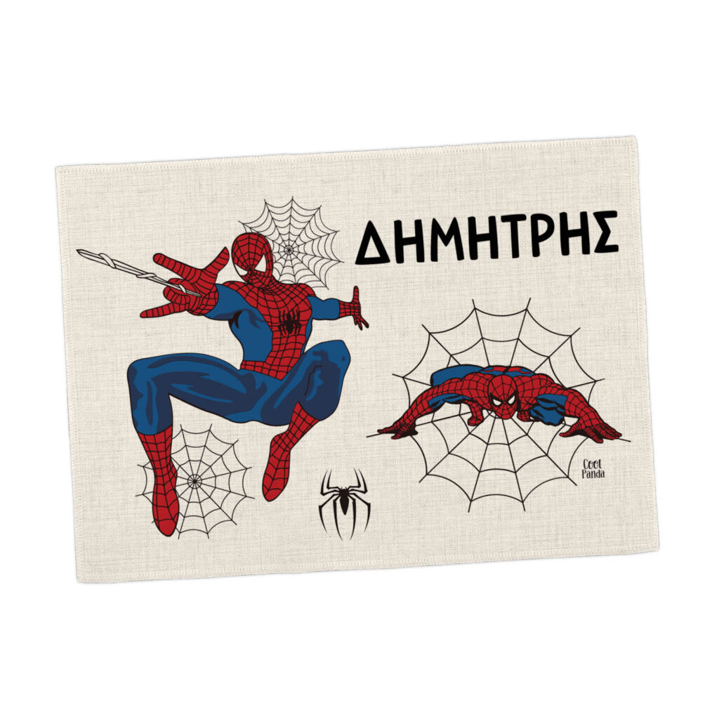 Σουπλά φαγητού λινό “Spiderman”
