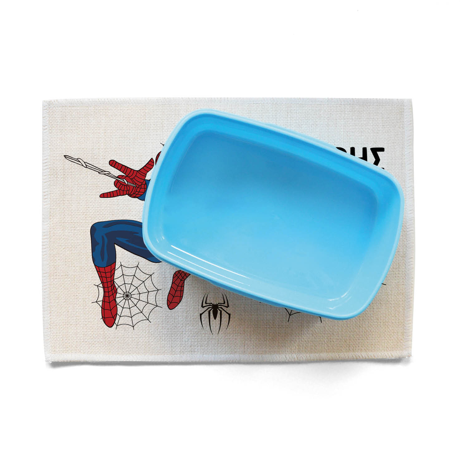 Σουπλά φαγητού λινό “Spiderman”