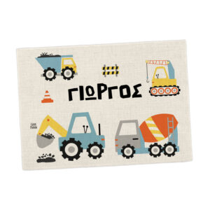 Σουπλά φαγητού λινό “Trucks”