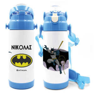 Μπουκάλι νερού θερμός με καλαμάκι “Batman”