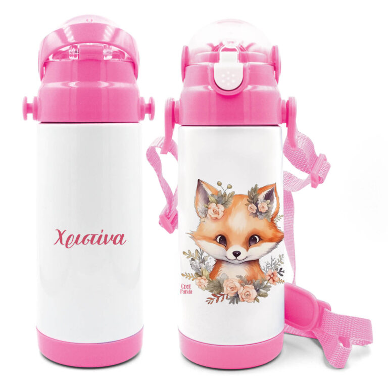 Μπουκάλι νερού θερμός με καλαμάκι “Αλεπουδάκι”