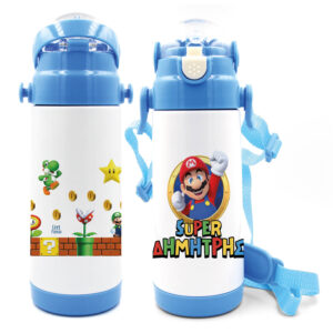 Μπουκάλι νερού θερμός με καλαμάκι  “Super Mario”