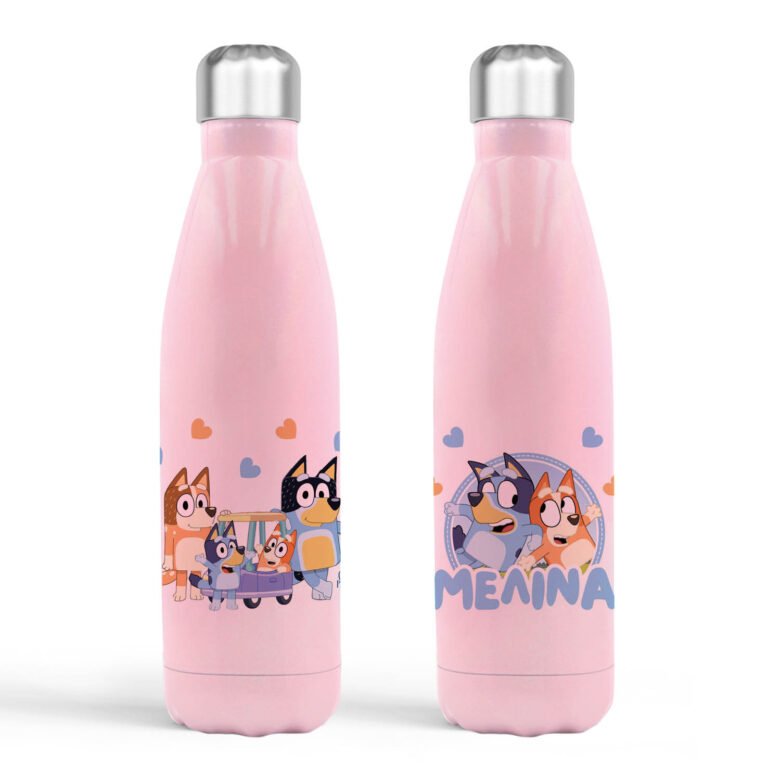 Μπουκάλι νερού θερμός ροζ “Bluey”