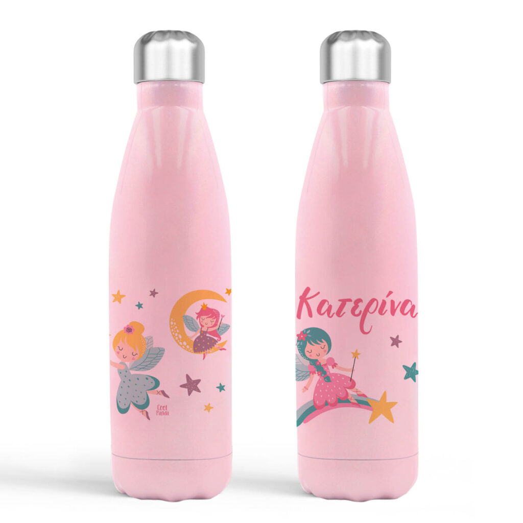 Μπουκάλι νερού θερμός ροζ “Dreaming fairies”