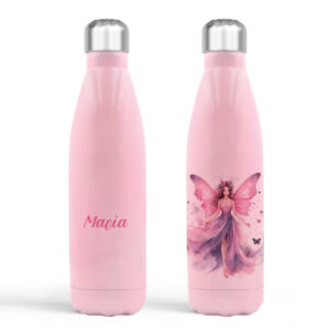 Μπουκάλι νερού θερμός ροζ “Fairy”