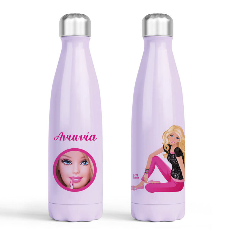 Μπουκάλι νερού θερμός μωβ “Barbie”