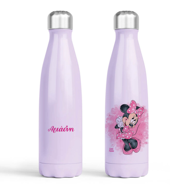 Μπουκάλι νερού θερμός μωβ “Minnie”