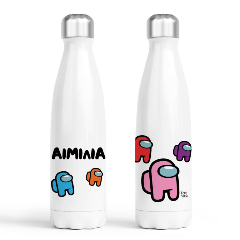 Μπουκάλι νερού θερμός λευκό “Among us” girl