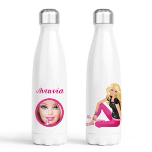 Μπουκάλι νερού θερμός λευκό “Barbie”
