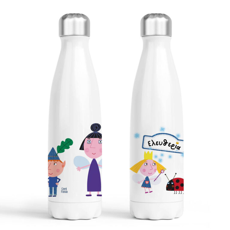 Μπουκάλι νερού θερμός λευκό “Ben and Holly”