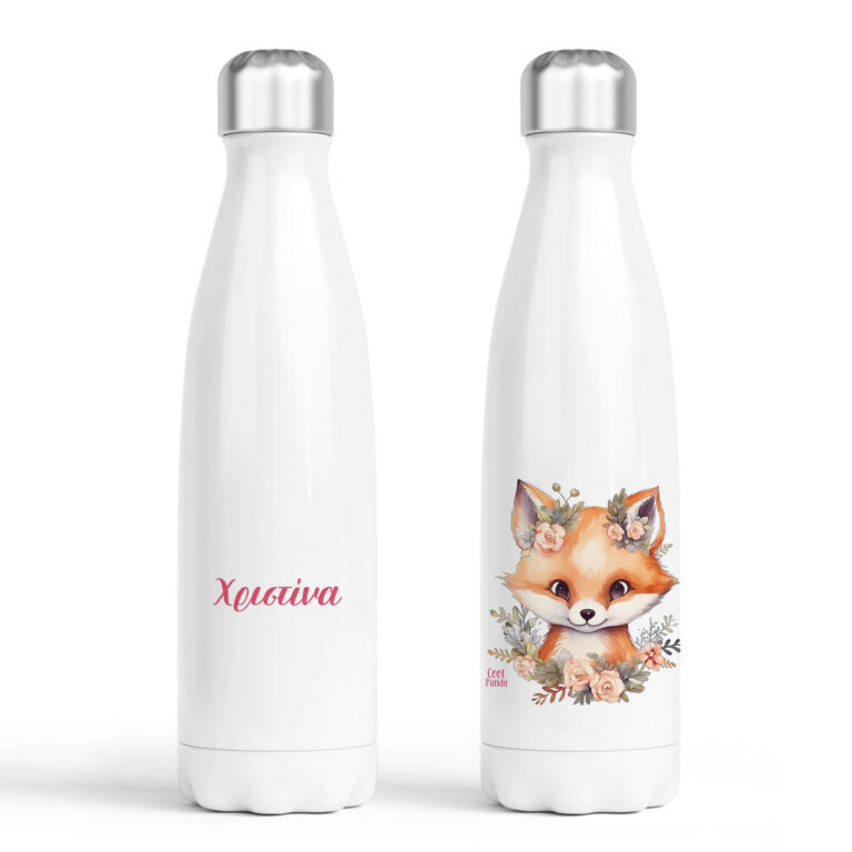 Μπουκάλι νερού θερμός λευκό “Αλεπουδάκι”