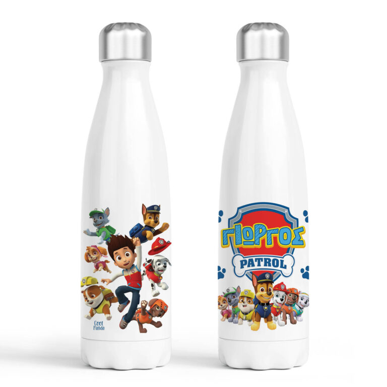 Μπουκάλι νερού θερμός λευκό “Paw patrol”