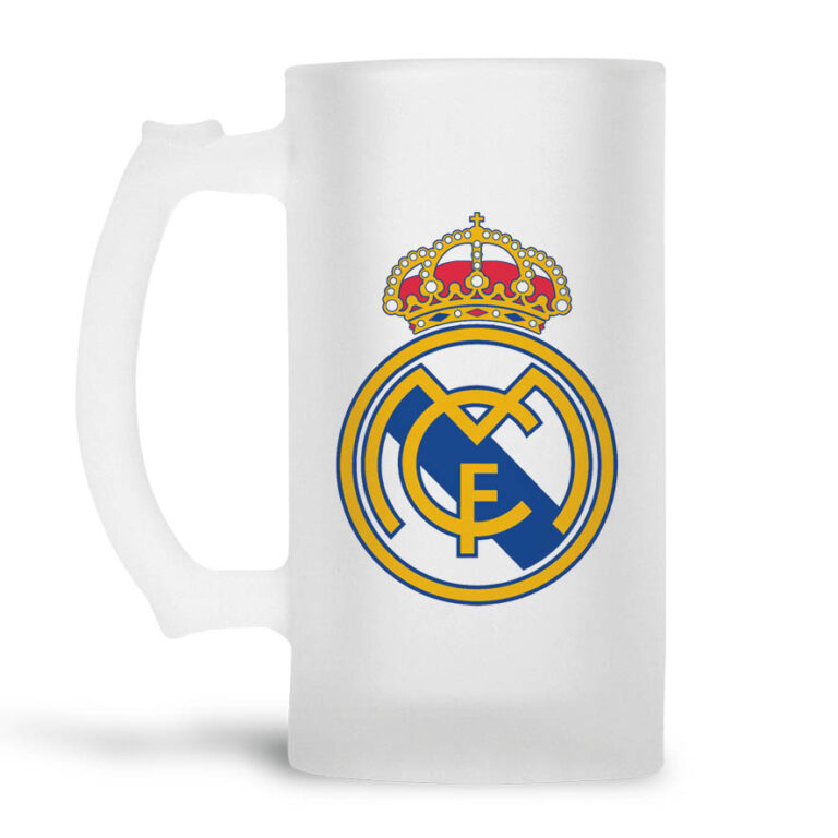 Γυάλινο ποτήρι μπύρας Real Madrid 500ml