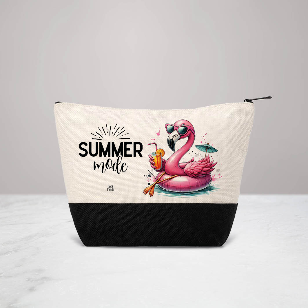 Σετ τσάντα θαλάσσης και νεσεσέρ Flamingo Summer Mode