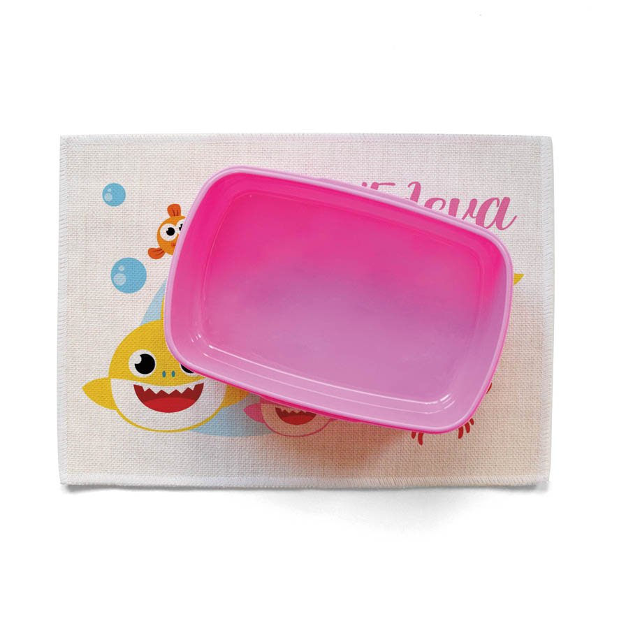 Σουπλά φαγητού λινό “Baby Shark”