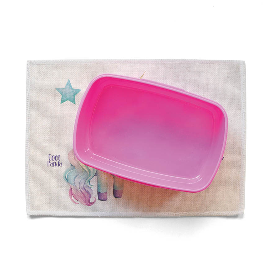 Σουπλά φαγητού λινό “Μωρό Μονόκερος”