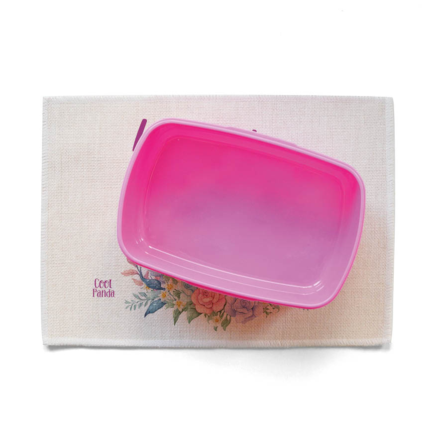 Σουπλά φαγητού λινό “Floral Μονόκερος”