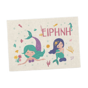 Σουπλά φαγητού λινό “Μωβ Γοργόνες”