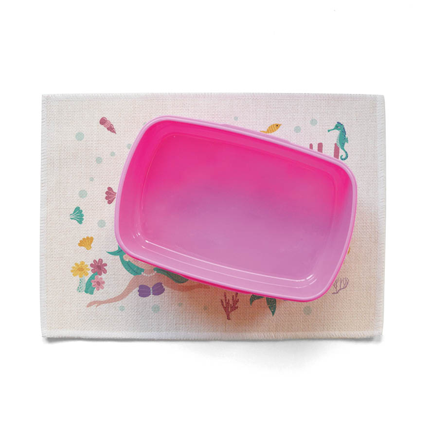 Σουπλά φαγητού λινό “Μωβ Γοργόνες”