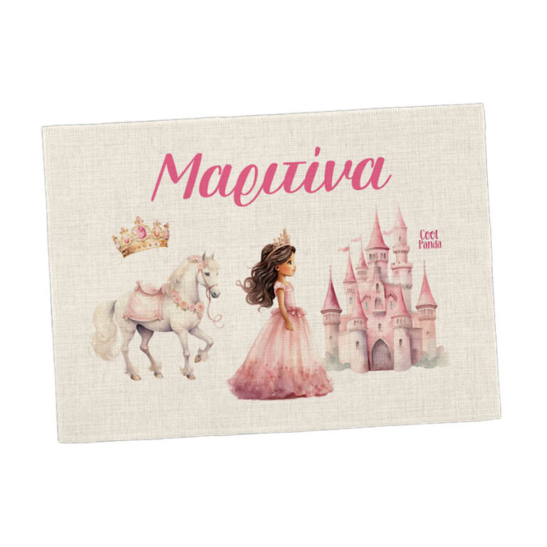 Σουπλά φαγητού λινό “Πριγκίπισσα με κάστρο”