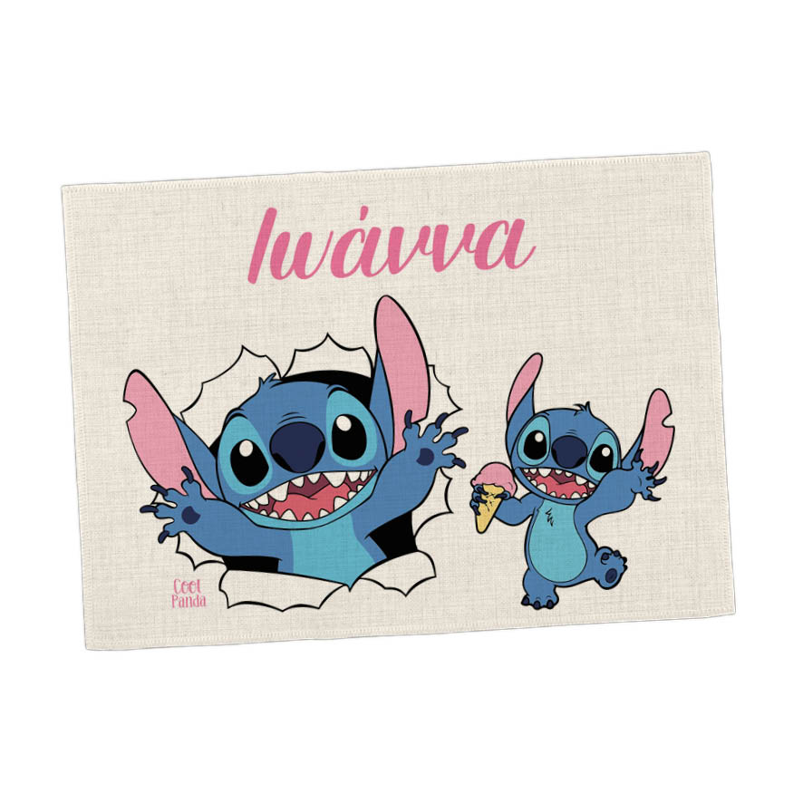 Σουπλά φαγητού λινό “Stitch”