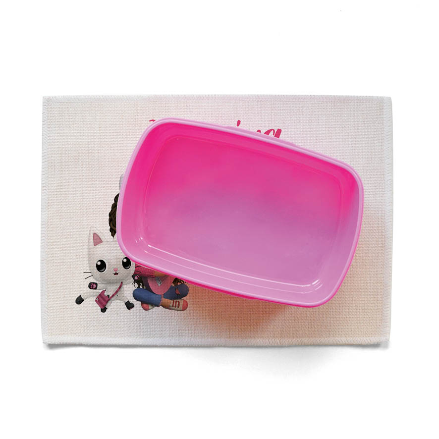 Σουπλά φαγητού λινό “Το κουκλόσπιτο της Gabby”