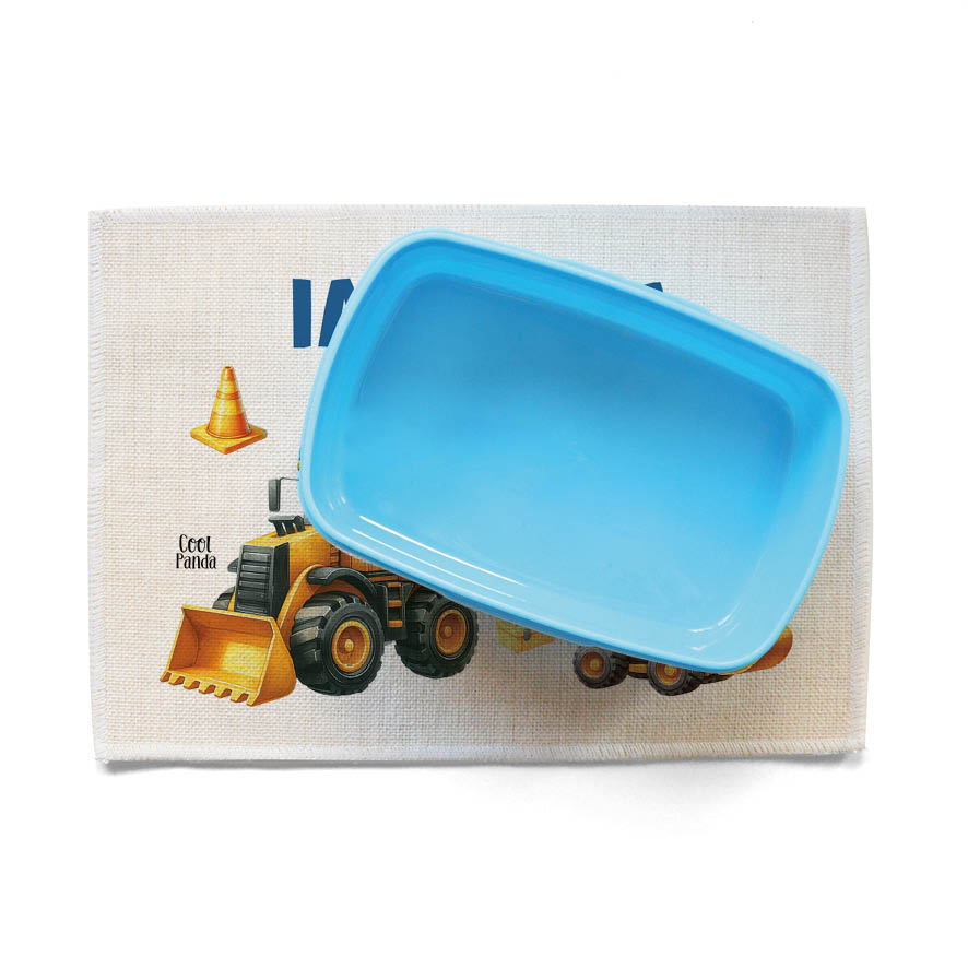 Σουπλά φαγητού λινό “Yellow trucks”