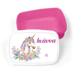 Τάπερ φαγητού “Floral Μονόκερος”