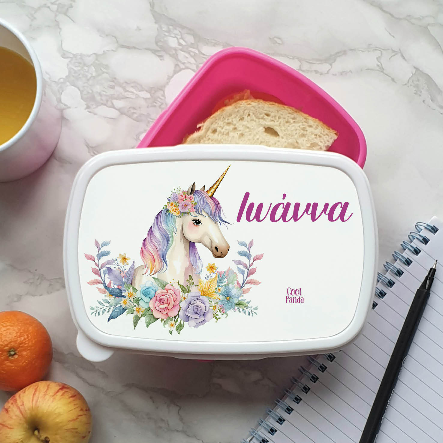 Τάπερ φαγητού “Floral Μονόκερος”