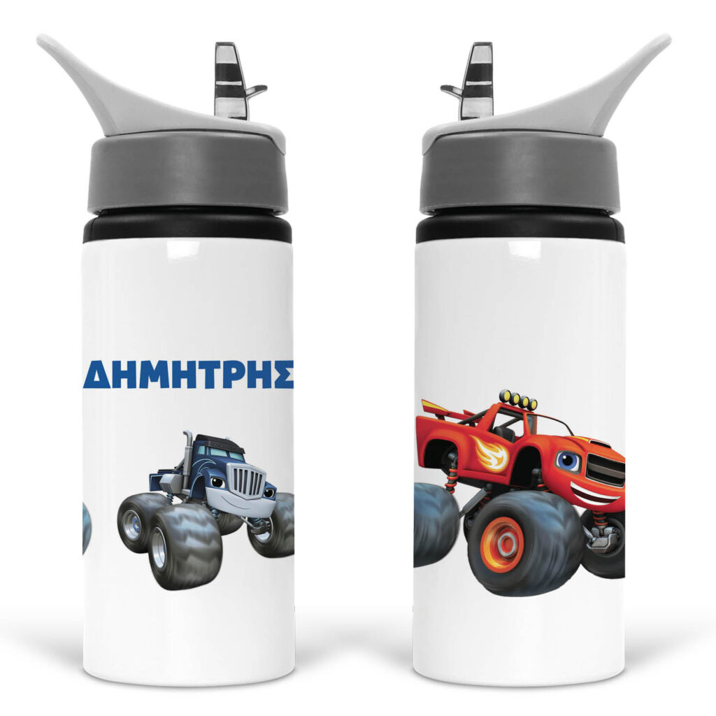 Μπουκάλι νερού με καλαμάκι λευκό “Blaze”