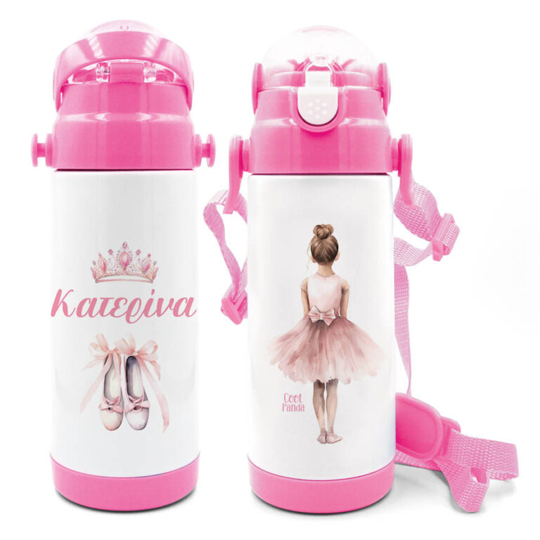 Μπουκάλι νερού θερμός με καλαμάκι “Μπαλαρίνα”