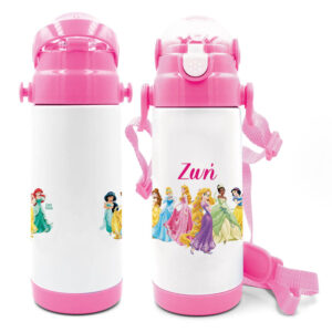 Μπουκάλι νερού θερμός με καλαμάκι “Πριγκίπισσες”