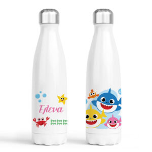 Μπουκάλι νερού θερμός λευκό “Baby shark” Girl