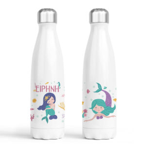 Μπουκάλι νερού θερμός λευκό “Μωβ Γοργόνες”