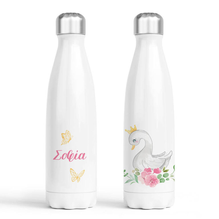 Μπουκάλι νερού θερμός λευκό “Κύκνος”