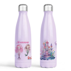 Μπουκάλι νερού θερμός μωβ “Γοργόνες Βυθός”